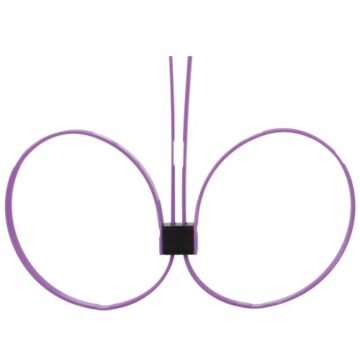 "ALGEMAS DESCARTÁVEIS DE PLÁSTICO OUCH! ZIP TIE CUFFS EXTENDED ROXAS"
