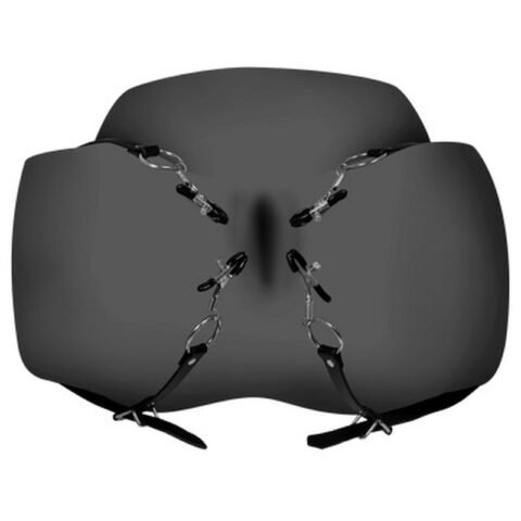 "AFASTADORES XTREME LABIA SPREADER WITH CLAMPS PRETO OUCH!"