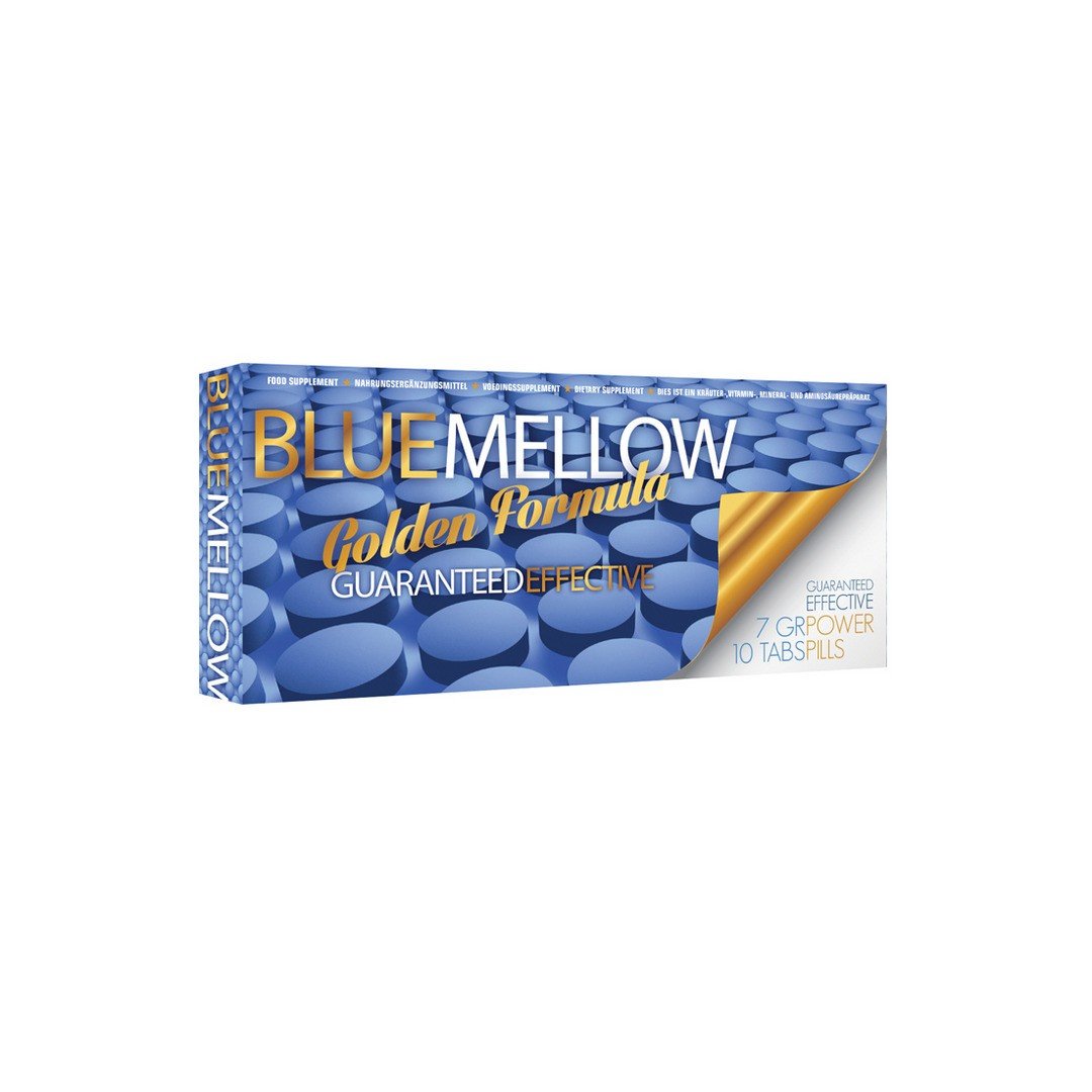"10 CÁPSULAS ESTIMULANTES PARA HOMEM BLUE MELLOW PHARMQUESTS"