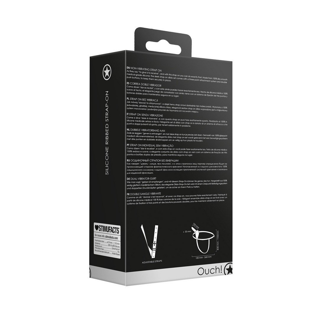 "ARNÊS AJUSTÁVEL COM DILDO PRETO OUCH!" - Image 3