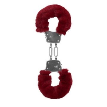 "ALGEMAS COM PELÚCIA FURRY METAL VERMELHO OUCH!"