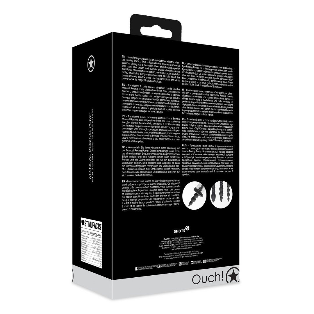 "BOMBA DE ROSCA MANUAL ROSING PRETA OUCH!" - Image 3