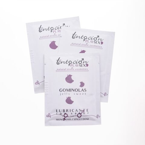 "20 MONODOSES DE LUBRIFICANTE COM SABOR A GOMAS 5ML TENTACIÓN PLAY SEX"