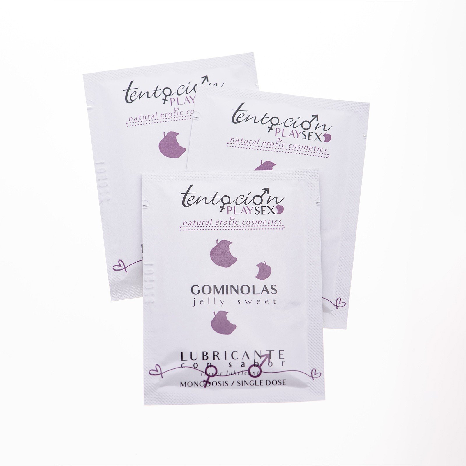 "20 MONODOSES DE LUBRIFICANTE COM SABOR A GOMAS 5ML TENTACIÓN PLAY SEX"