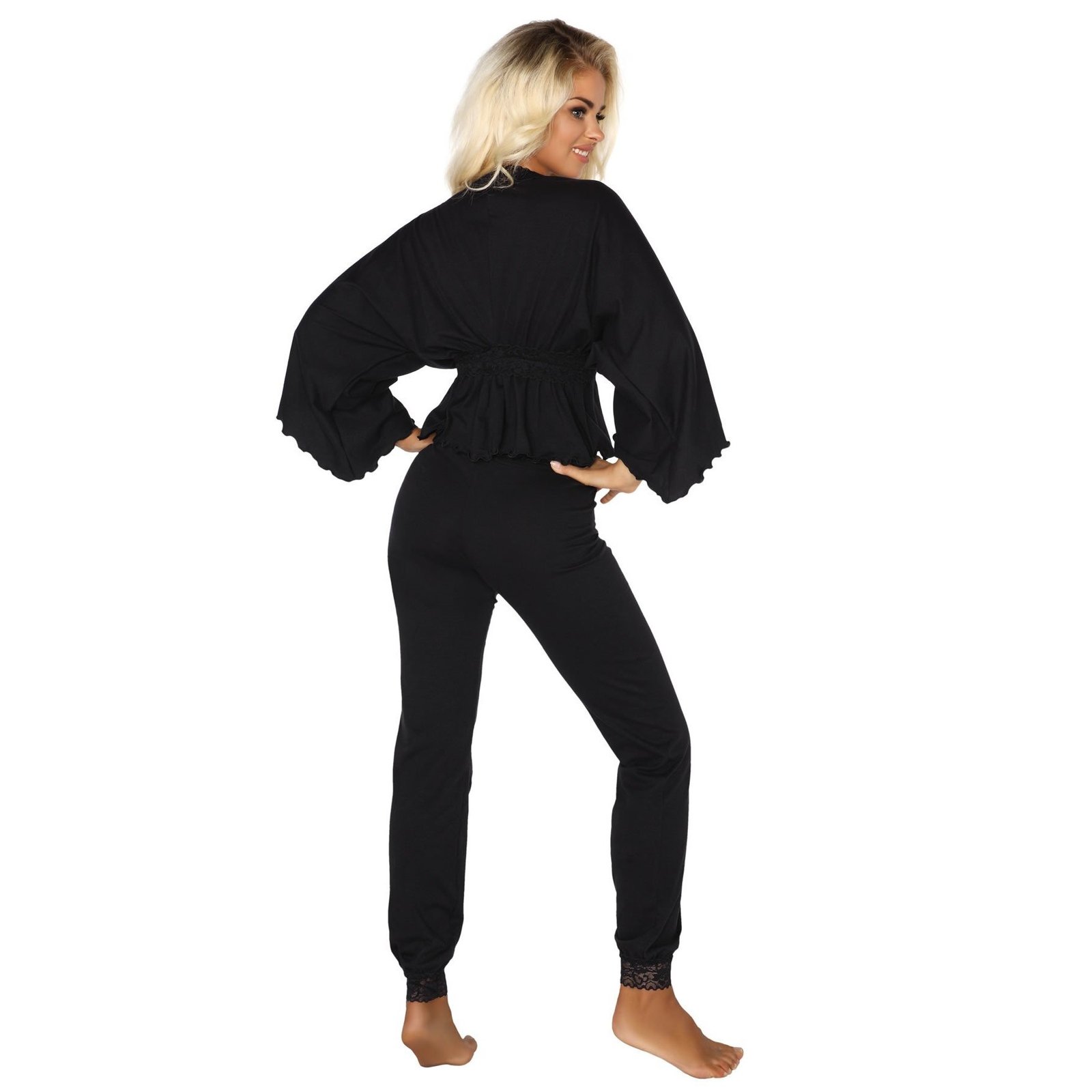 "CONJUNTO DE 2 PEÇAS MARGOT PRETO BEAUTY NIGHT FASHION" - Image 2