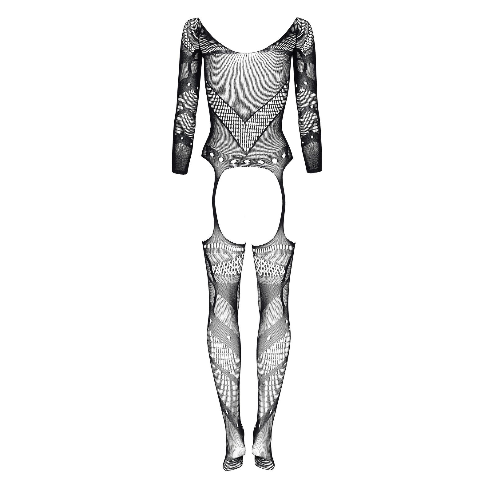 "CATSUIT ESMERALDA PRETO BEAUTY NIGHT FASHION" - Image 7