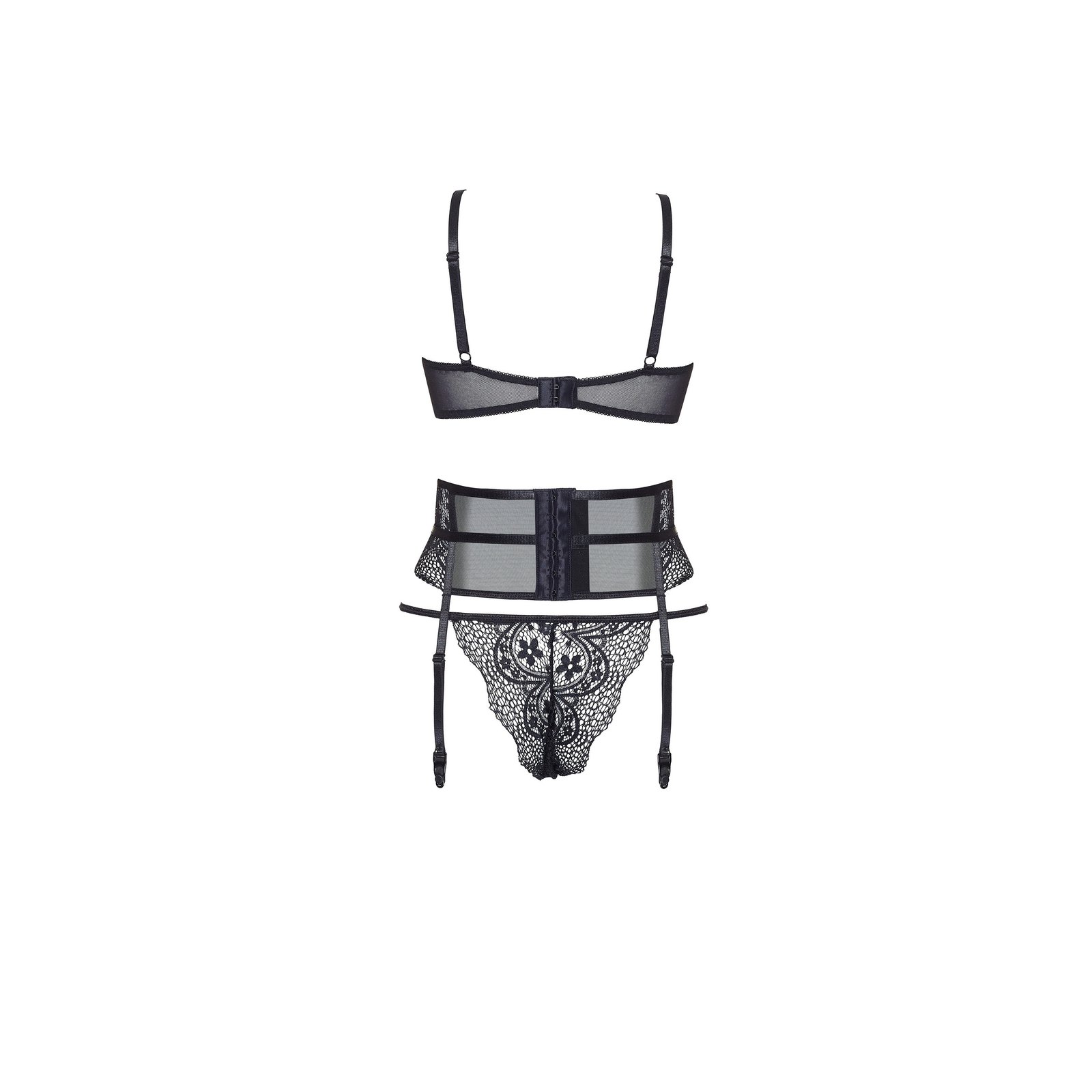 "CONJUNTO DE 3 PEÇAS CHIARA PRETO BEAUTY NIGHT FASHION" - Image 9