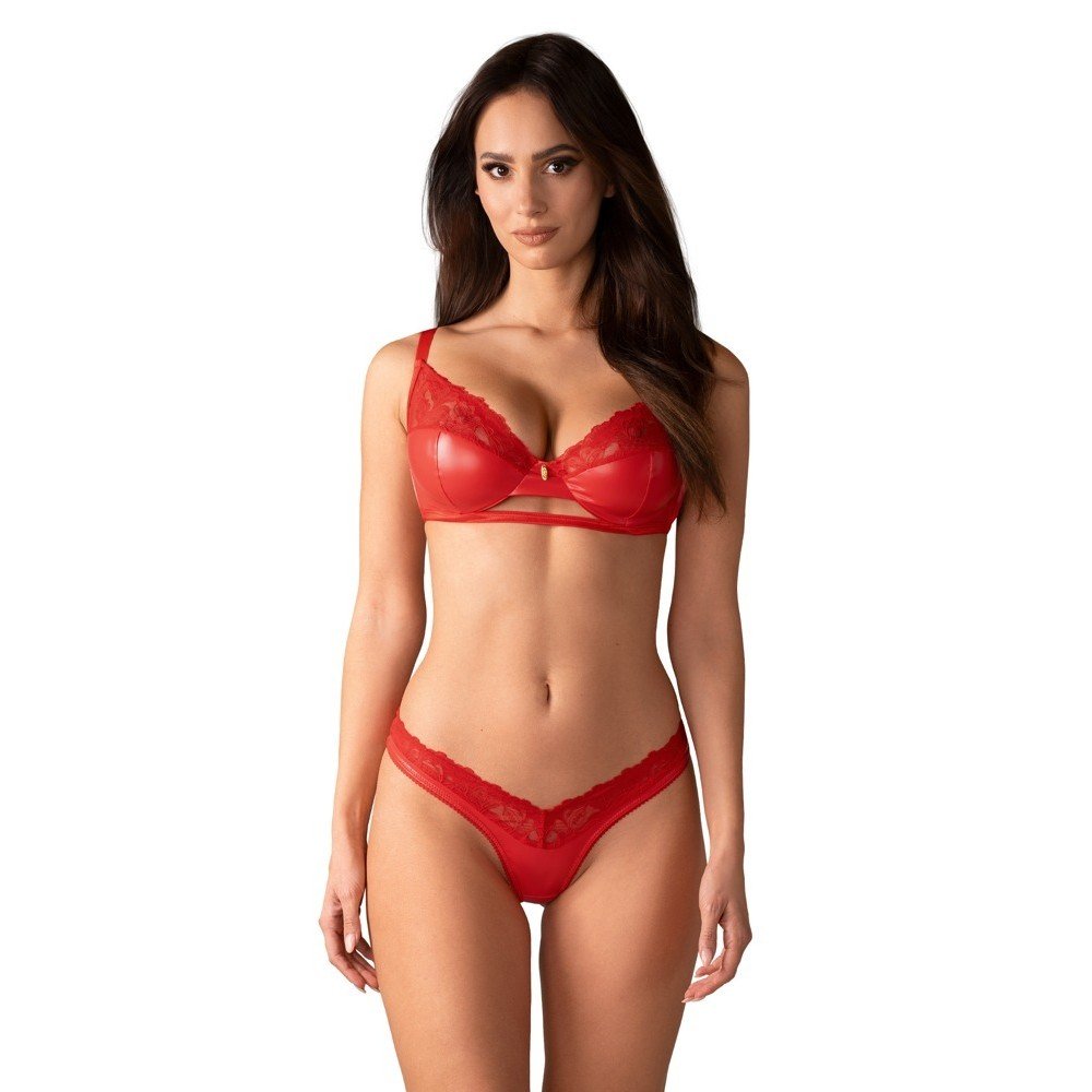"CONJUNTO DE 2 PEÇAS ALIOSA VERMELHO OBSESSIVE"