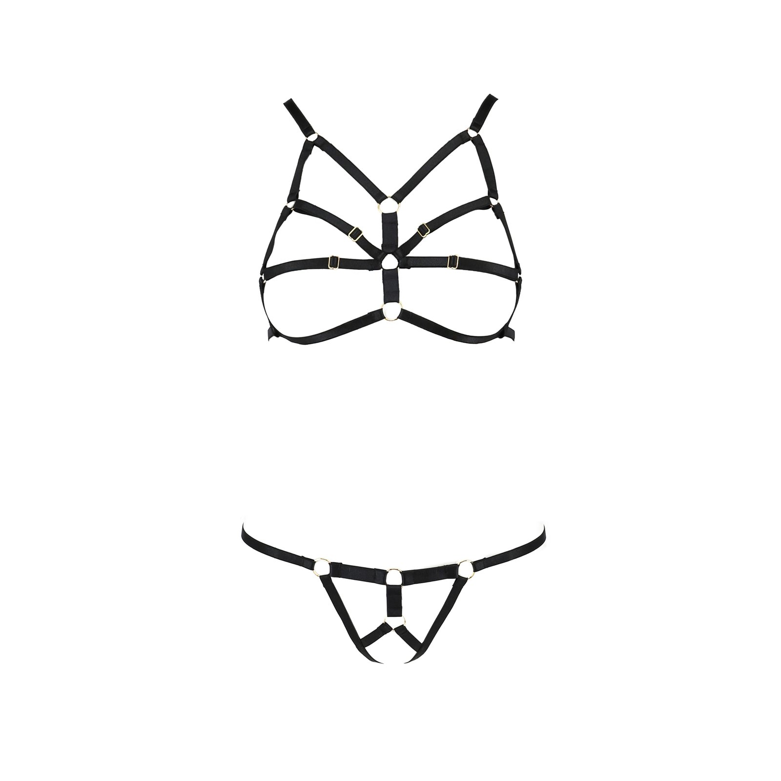 "CONJUNTO DE 2 PEÇAS ARMANDA PRETO DEVIL COLLECTION PASSION" - Image 3