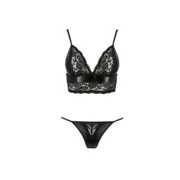"CONJUNTO DE 2 PEÇAS ASUNA PRETO EROTIC LINE PASSION"
