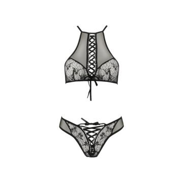 "CONJUNTO DE 2 PEÇAS AZALIA PRETO EROTIC LINE PASSION"