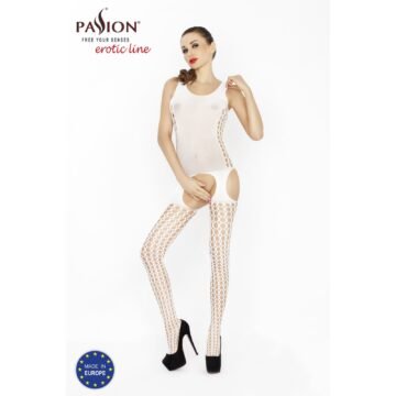 "CATSUIT BS029 BRANCO EROTIC LINE PASSION"