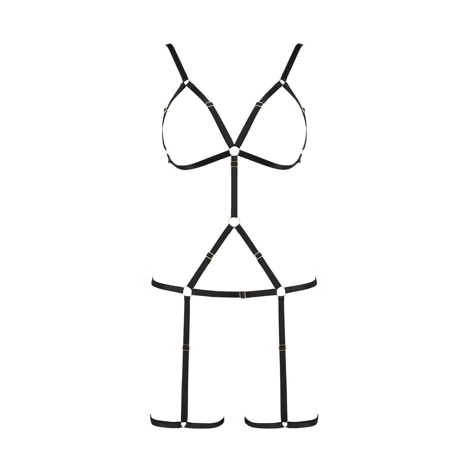 "ARNÊS CORPORAL INDICA PRETO DEVIL COLLECTION PASSION" - Image 3