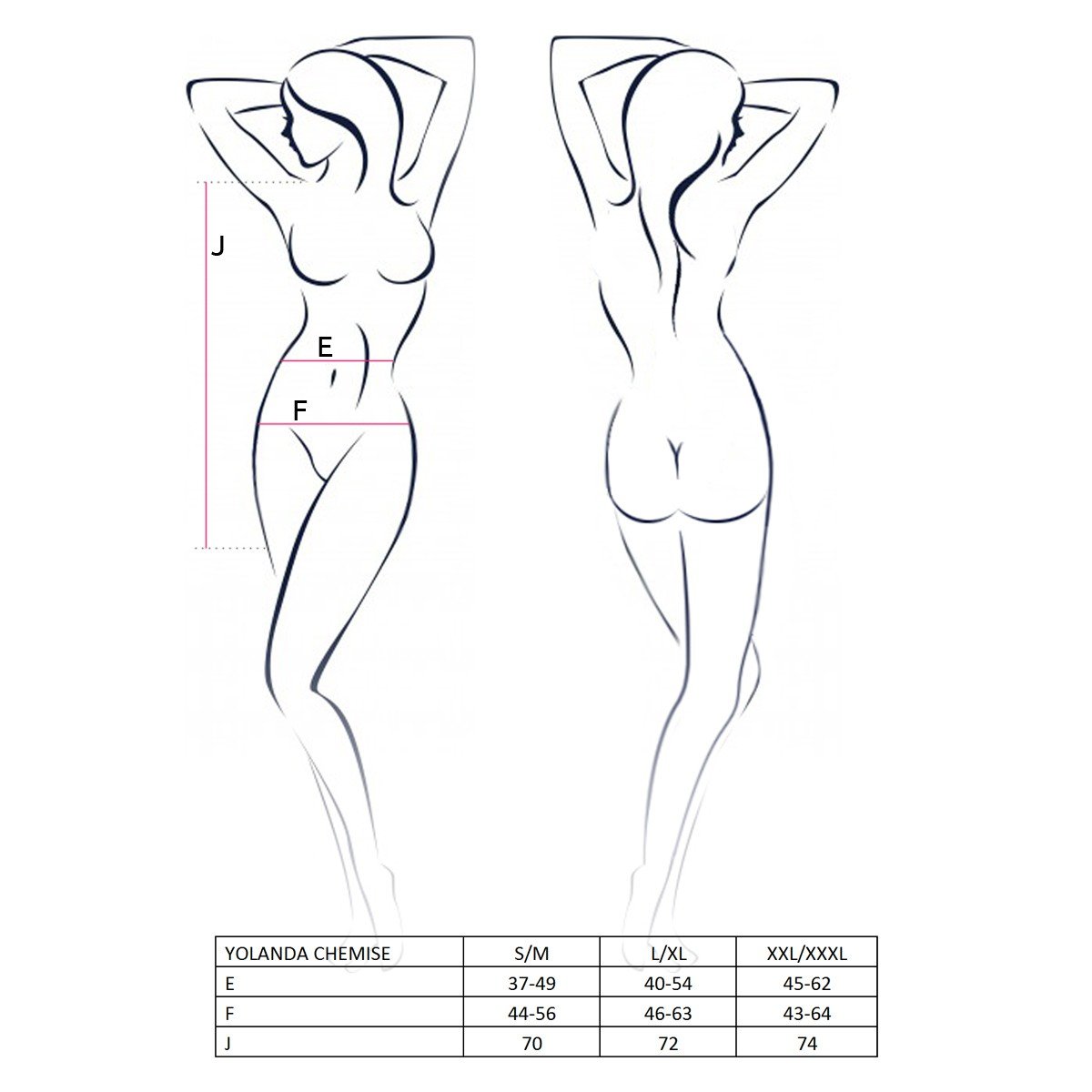 "CAMISA DE NOITE E TANGA YOLANDA ROSA PASSION" - Image 2