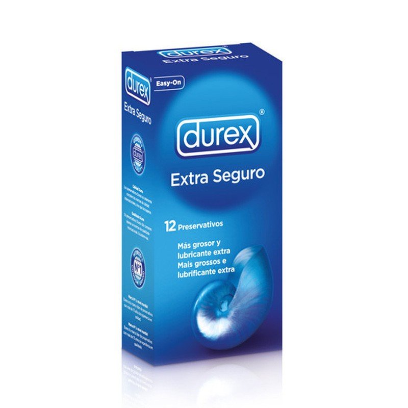 "CAIXA COM 12 PRESERVATIVOS EXTRA SEGURO DUREX"
