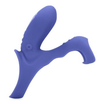 "ANEL PARA O PÉNIS COM VIBRAÇÃO E ESTIMULADOR DE CLITÓRIS AZUL LOVELINE"