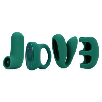 "CONJUNTO DE BALA COM 4 ACESSÓRIOS LOVE' (S)EXPLORE VERDE LOVELINE"