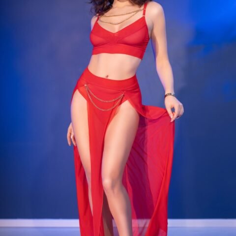 "CONJUNTO CR-4850 VERMELHO CHILIROSE"