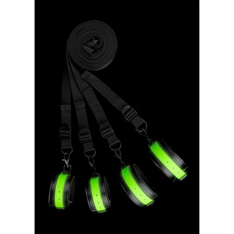 "CONJUNTO DE RESTRIÇÕES PARA CAMA FLUORESCENTES GLOW IN THE DARK OUCH!" - Image 2