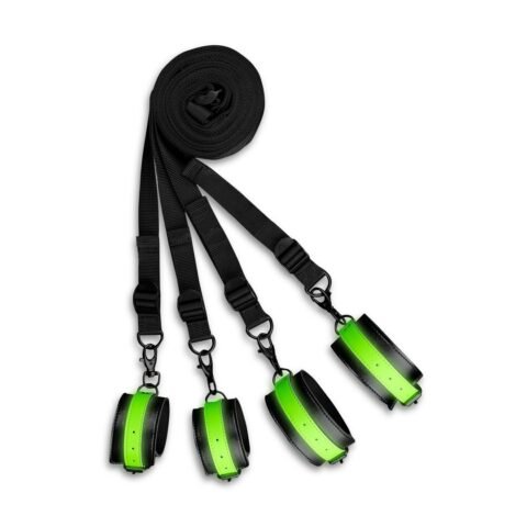 "CONJUNTO DE RESTRIÇÕES PARA CAMA FLUORESCENTES GLOW IN THE DARK OUCH!"
