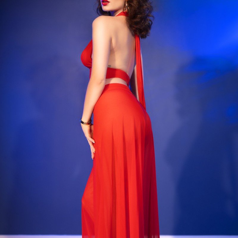 "CONJUNTO DE 3 PEÇAS CR-4857 VERMELHO CHILIROSE" - Image 2