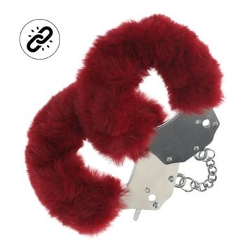 "ALGEMAS COM PELÚCIA HEAVY-DUTY FLUFFY BORDÔ OUCH!"