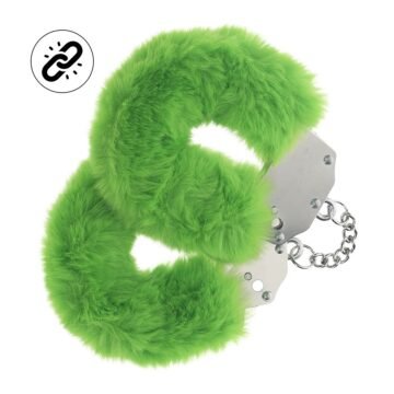 "ALGEMAS COM PELÚCIA HEAVY-DUTY FLUFFY VERDE OUCH!"