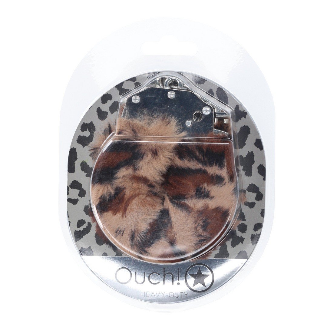 "ALGEMAS COM PELÚCIA HEAVY-DUTY FLUFFY LEOPARD OUCH!" - Image 2