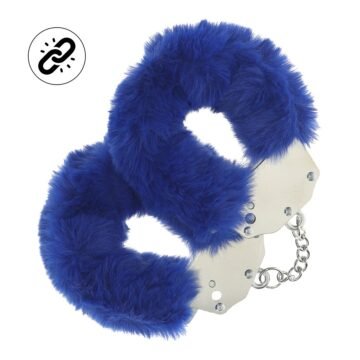 "ALGEMAS COM PELÚCIA HEAVY-DUTY FLUFFY NAVY OUCH!"
