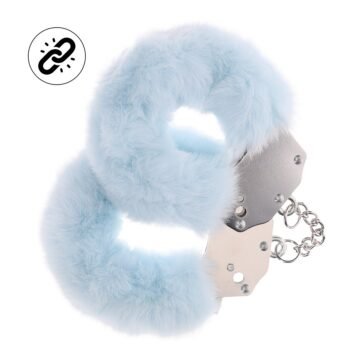 "ALGEMAS COM PELÚCIA HEAVY-DUTY FLUFFY POWDER BLUE OUCH!"