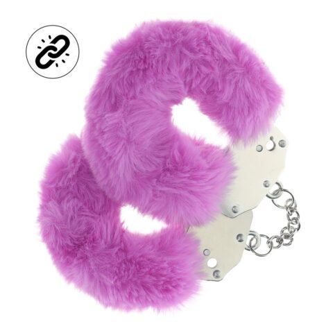 "ALGEMAS COM PELÚCIA HEAVY-DUTY FLUFFY ROXO OUCH!"