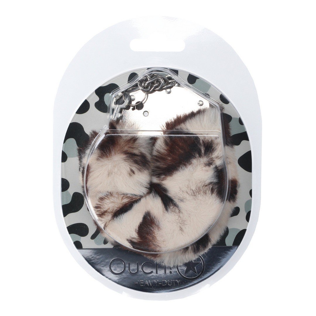 "ALGEMAS COM PELÚCIA HEAVY-DUTY FLUFFY SNOW LEOPARD OUCH! " - Image 2