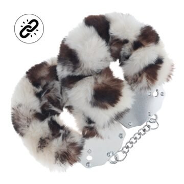 "ALGEMAS COM PELÚCIA HEAVY-DUTY FLUFFY SNOW LEOPARD OUCH! "