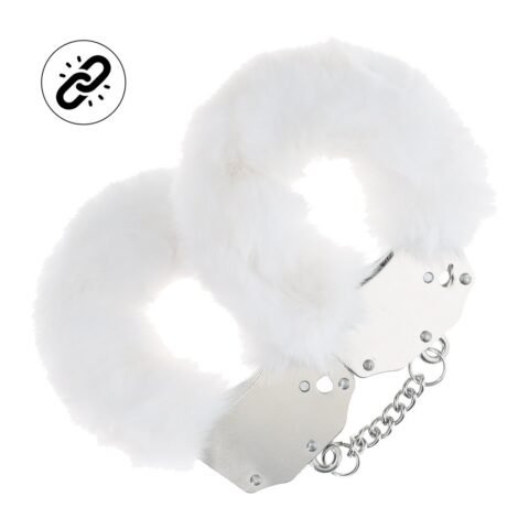 "ALGEMAS COM PELÚCIA HEAVY-DUTY FLUFFY BRANCO OUCH!"