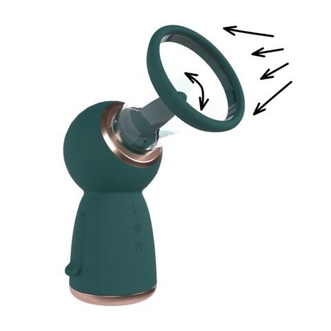 "BOMBA PARA VULVA E SEIOS EXQUISITE FOREST GREEN PUMPED"