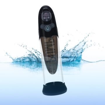 "BOMBA AUTOMÁTICA PARA O PÉNIS COM IA AQUA-PRO PRETO PUMPED"