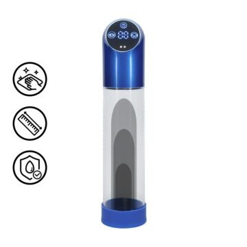 "BOMBA AUTOMÁTICA PARA PÉNIS METAL BLUE PUMPED "