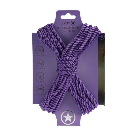 "CORDA DE POLIÉSTER PARA BONDAGE 32.8 FT /10 M ROXO OUCH!"