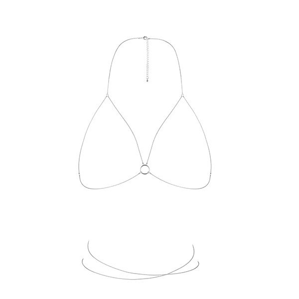 "COLAR CORPORAL SUTIÃ THE MAGNIFIQUE COLLECTION BIJOUX INDISCRETS PRATEADO" - Image 2