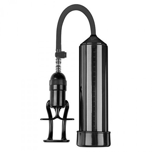 "BOMBA PARA O PÉNIS COM RÉGUA FINGER TOUCH PRETA"