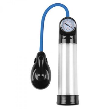 "BOMBA PARA O PÉNIS AUTOMÁTICA COM MEDIDOR PRESSURE TOUCH AUTOMATIC TRANSPARENTE"