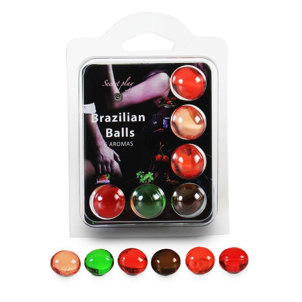 "BOLAS LUBRIFICANTES BEIJÁVEIS BRAZILIAN BALLS MULTISABORES 6 X 4GR" - Image 2