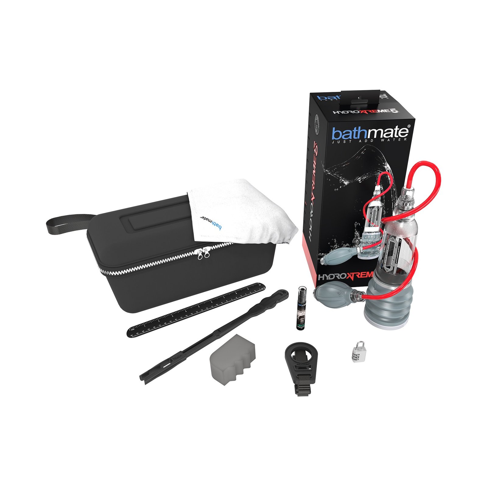 "BOMBA COM ACESSÓRIOS BATHMATE HYDROXTREME 5 TRANSPARENTE" - Image 2