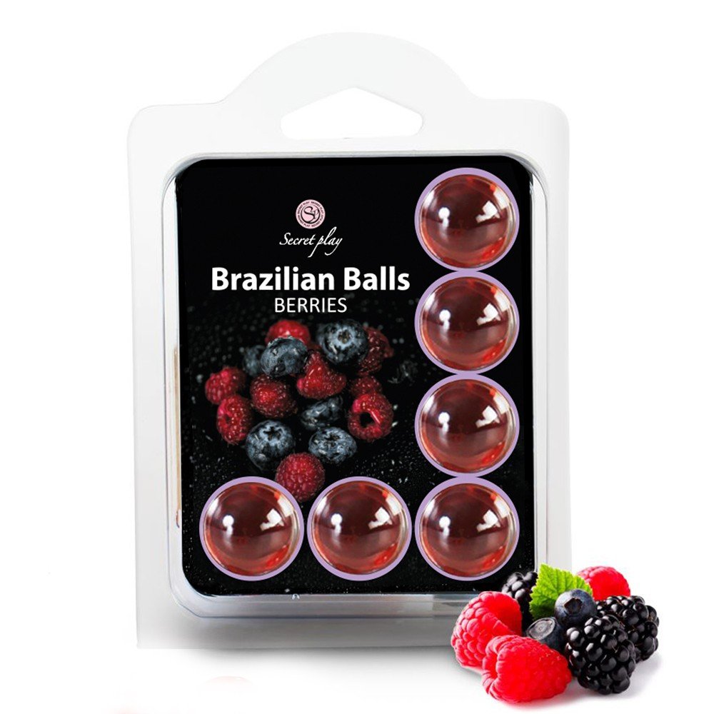"BOLAS LUBRIFICANTES BEIJÁVEIS BRAZILIAN BALLS SABOR A FRUTOS DO BOSQUE 6 X 4GR" - Image 3