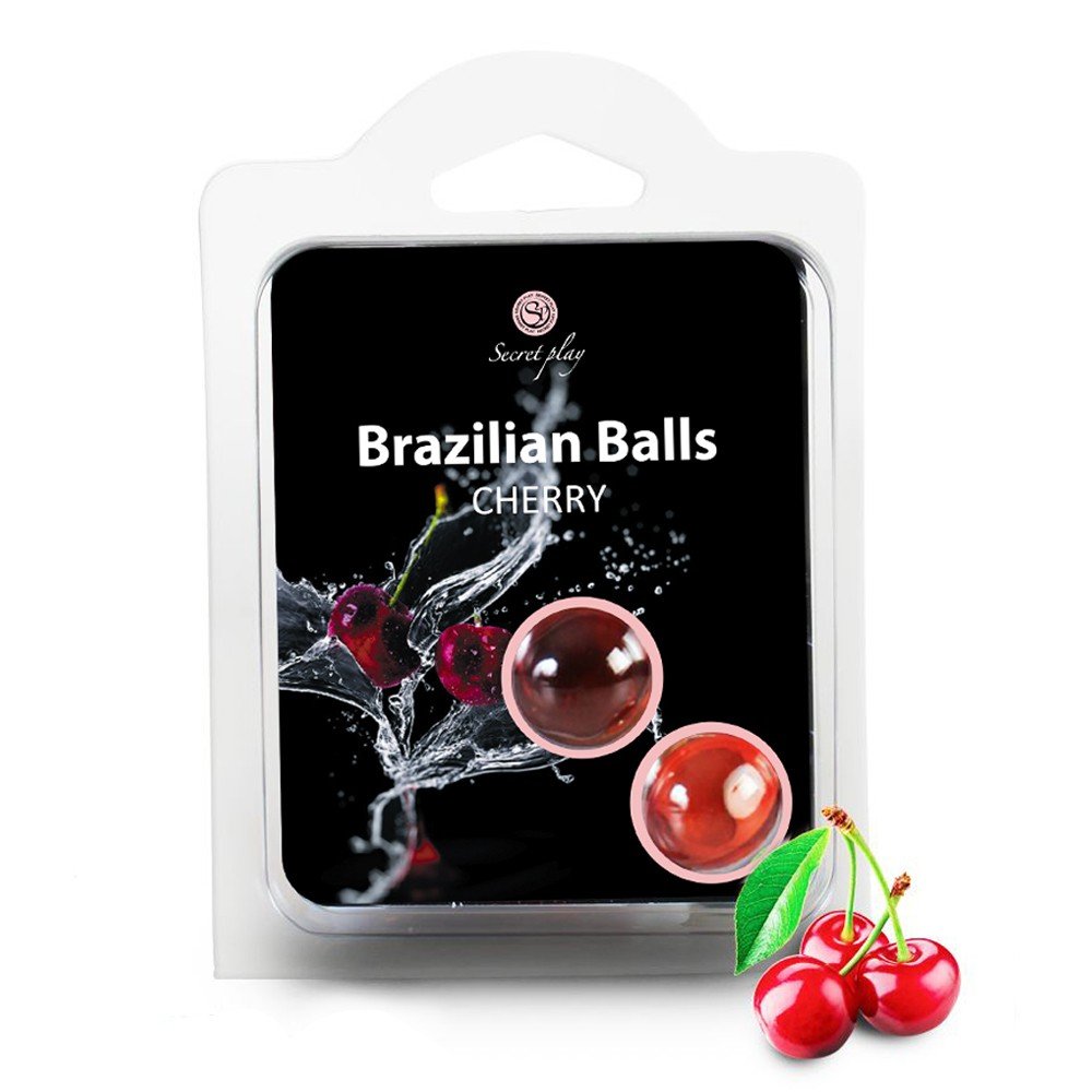 "BOLAS LUBRIFICANTES BEIJÁVEIS BRAZILIAN BALLS SABOR A CEREJA 2 X 4GR" - Image 3