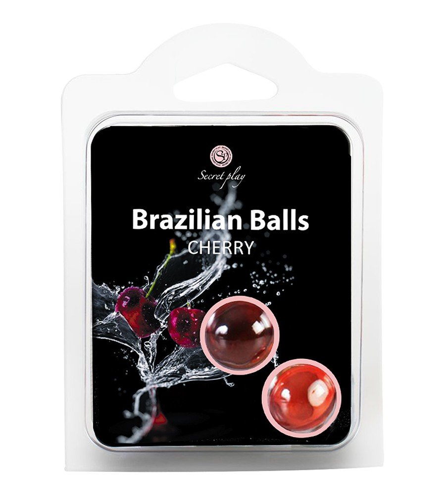 "BOLAS LUBRIFICANTES BEIJÁVEIS BRAZILIAN BALLS SABOR A CEREJA 2 X 4GR" - Image 4