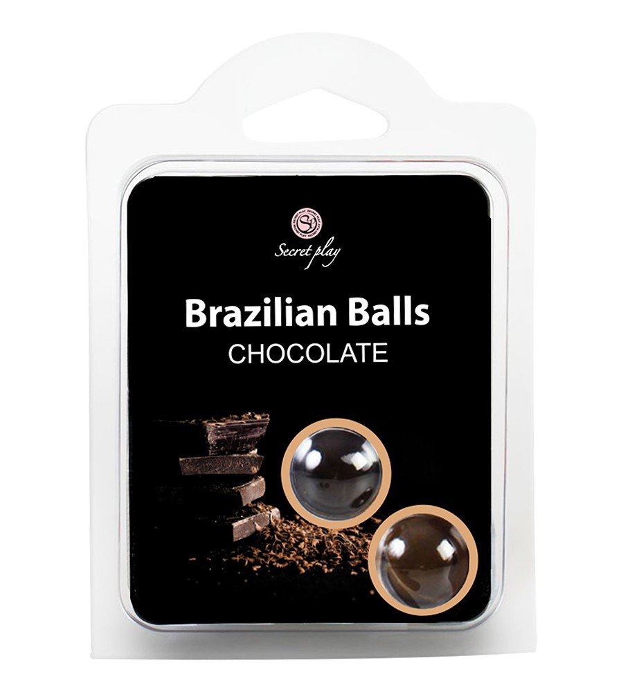 "BOLAS LUBRIFICANTES BEIJÁVEIS BRAZILIAN BALLS SABOR A CHOCOLATE 2 X 4GR" - Image 4