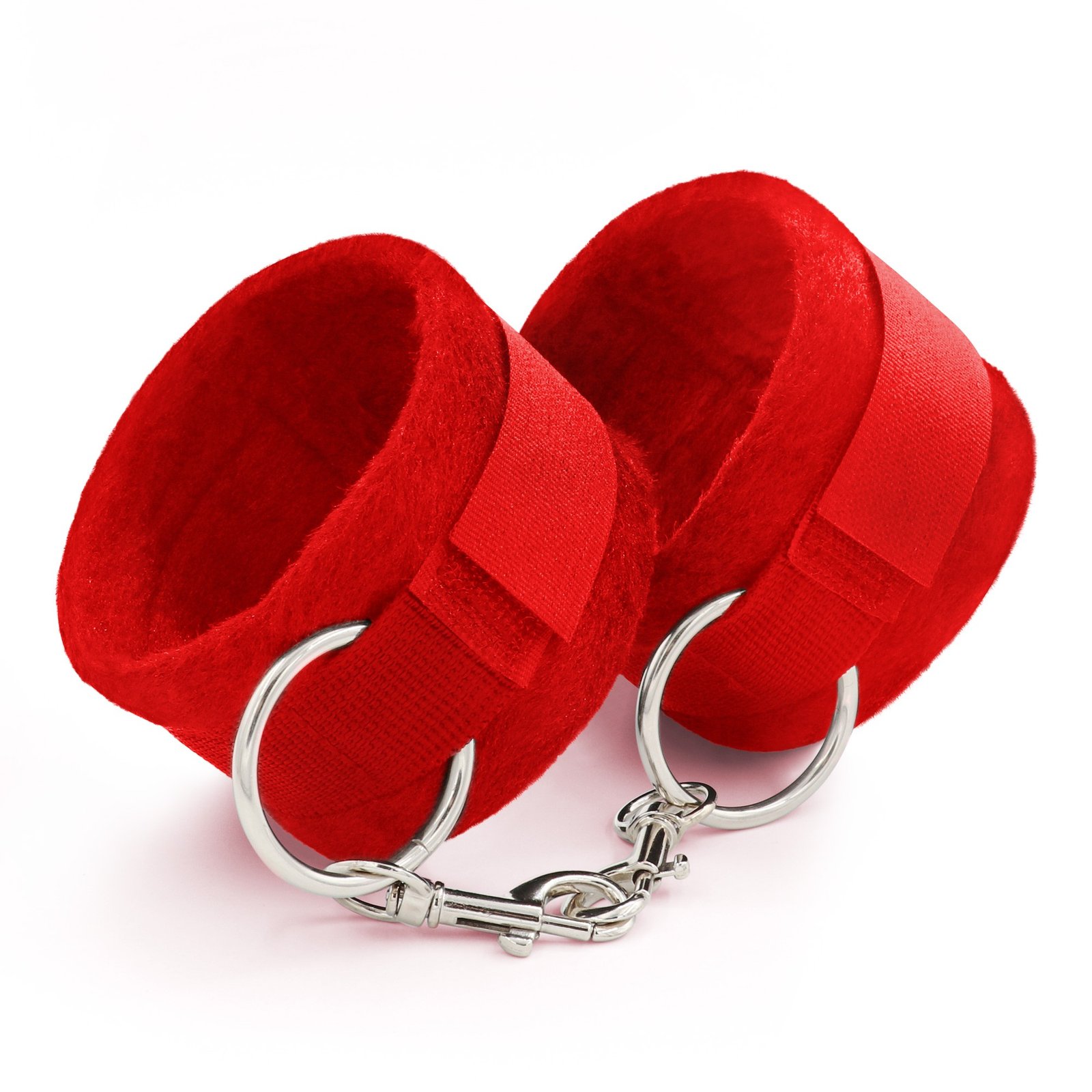 "ALGEMAS DE VELCRO TOUGH LOVE COM CORRENTE DE 40CM EXTRA CRUSHIOUS VERMELHAS" - Image 2