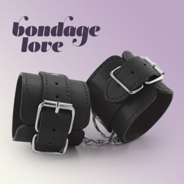 "ALGEMAS DE COURO BONDAGE LOVE CRUSHIOUS PRETAS"