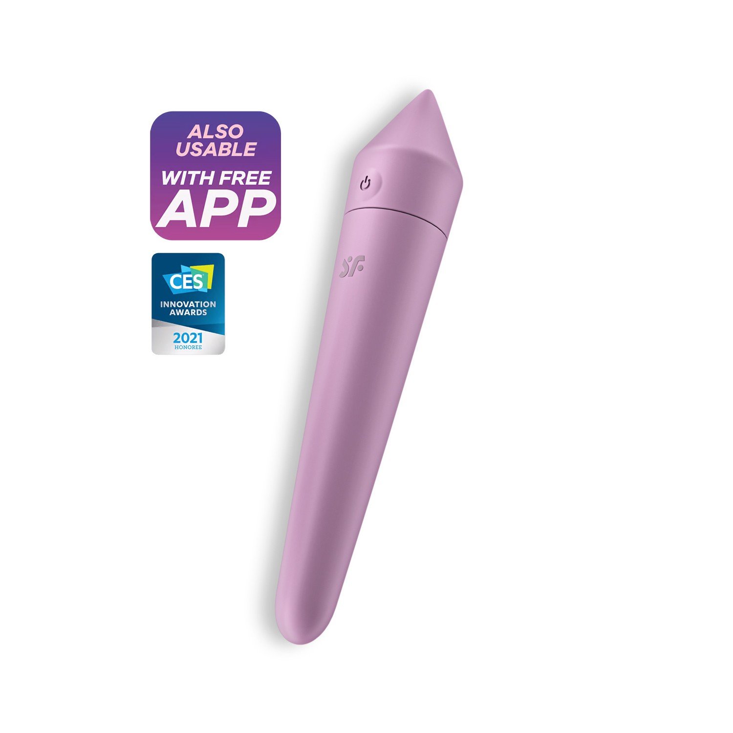 "BALA VIBRATÓRIA ULTRA POWER BULLET 8 COM APP SATISFYER LILÁS"